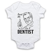 Unisex-Babys' Trust Me I'm A Dentist Funny Work Slogan Baby Grow