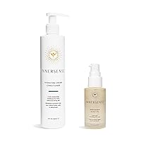 INNERSENSE Organic Beauty - Hydrating Cream Conditioner + Hair Renew Scalp Oil Natural Hair BUNDLE | Non-Toxic, Cruelty-Free Haircare