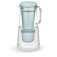 LifeStraw Home – Water Filter Pitcher, 10-Cup, Seafoam, BPA Free Designed for Everyday Protection Against Bacteria, parasites, microplastics, Lead, Mercury, PFAS and a Variety of Chemicals
