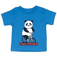Tiny Explorer Panda Baby Jersey T-Shirt - Cute Baby T-Shirt - Cool T-Shirt for Babies
