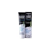 Black Activated Charcoal Natural Whitening Toothpaste with Xylitol - SLS Free, Sulfate Free, Fluoride Free, Vegan, Safe On Enamel, Made in USA, Peppermint (4oz) (1 Tube)