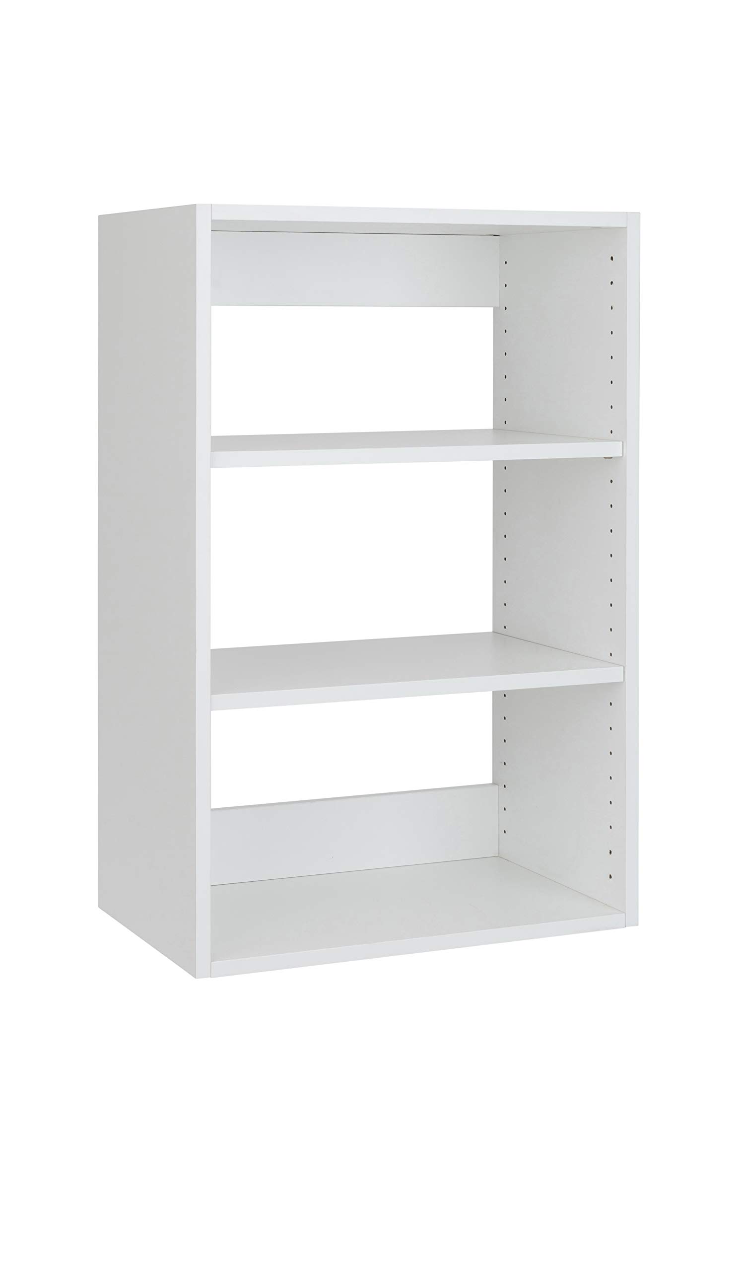 Modular Closets Vista Collection Short Tower Wood Built In Closet Organizer Unit (White, 31.5" Wide)