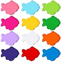 360 Pcs Fish Cutouts Paper 3.9 Inch Assorted Color Die Cuts Paper for DIY Kids Paper Craft Projects Back to School Class Bulletin Board Decor