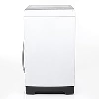 Avanti STW16D0W Portable Washing Machine 1.7 Cu. Ft. Capacity, Top Loading with Hot and Cold Water Inlets, 6 Cycles, Compact for Apartments Dorms and RVs, White