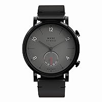 Modernist Hybrid Smartwatch for Men & Women with Bluetooth Connectivity, Step Counter, Sleep Monitoring, 5ATM Water Resistant, 1 Year Battery Life (40MM, Black Grey, Smart Watch)…