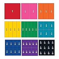 Learning Resources Double-Sided Magnetic Fraction Squares, Math Manipulations, 51 Pieces, Ages 6+