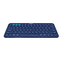 Logitech K380 Wireless Multi-Device Keyboard, QWERTY Italian Layout - Blue