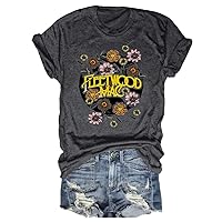 Rock Graphic Print Band tees for Women Vintage Rock Roll Music Country Shirts Short Sleeve Concert Buddy Tops