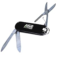 ASR Outdoor Mini EDC Small Pocket Knife Multi Tool - LOGO Black