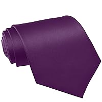 Black Ties For Men Solid Color Formal Neckties 3.75''(9.5CM) XL Tie Big Ties For Men