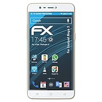 Screen Protection Film Compatible with Coolpad Mega 3 Screen Protector, Ultra-Clear FX Protective Film (3X)