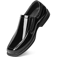 Men's Casual Slip-on Loafers Stretch Shoes Square Toe Wedding Dress Shoes Luxury Bussiness Office Shoes