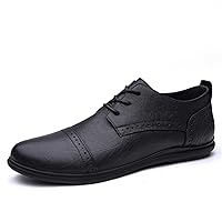Men's Suede Oxfords Pull Tap Brogue Lace Up Style Pointed Toe Shoes Anti Skid Formal