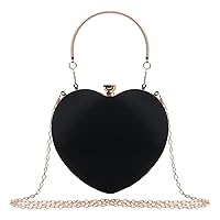 Women Heart Purse Wedding Party Evening Bag Cute Heart Shaped Clutch Small Cocktail Prom Tote Handbag