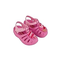 Ipanema Summer Baby Sandals - Closed-Toe Sandals for Toddlers w/Velcro Closure, Easy on Easy Off, Easy to Clean PVC Water Resistant Sandals, Comfy, Breathable, Lightweight