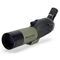 Celestron – Ultima 65 Angled Spotting Scope – 18-55x Zoom Eyepiece – Multi-Coated Optics for Bird Watching, Wildlife, Scenery and Hunting – Waterproof and Fogproof – Includes Soft Carrying Case