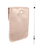 Bra Wallet Women Travel with Adjustable Elastic strap and Lanyard, Perfect Hidden Secret Pocket Protect Your Passport Credit Cards Valuables (Large Flesh color)