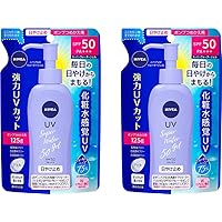 Japanese Sunscreen SPF 50/PA+++ Super Water Gel Sunscreen 4.22floz(125g) Refil Pack Of 2