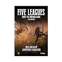 Modiphius Entertainment: Five Leagues from The Borderlands (3rd Edition) - Hardcover RPG Book, Solo & Co-Op Adventure Wargaming,Tabletop Strategy Game