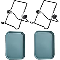 Holder Stainless Steel Foldable Adjustable Stands Tray,For Wide And Regular Canning Jars Holder,For Make Sprouts, Broccoli, Lentil Seeds, Also Used To Phone Tablet Stand (2 Packs Blackish Green)