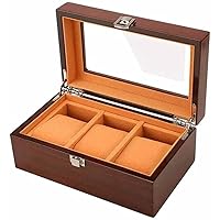Elegant Watch Storage Box 3 Slots Watch Display Box Jewelry Case Organizer Watch Box