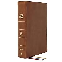 NET Bible, Full-notes Edition, Genuine Leather, Brown, Thumb Indexed, Comfort Print: Holy Bible NET Bible, Full-notes Edition, Genuine Leather, Brown, Thumb Indexed, Comfort Print: Holy Bible Leather Bound