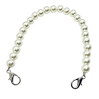 Aporia - Fashion DIY Pearl Chain Strap Lanyard for Cellphone Case Handbag Purse Replacement with Alloy Buckles