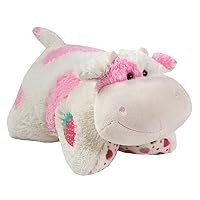Pillow Pets 30” Jumboz Sweet Scented Strawberry Milkshake Cow Stuffed Animal Plush Toy