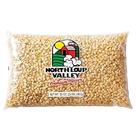 Popcorn County USA | White Un-Popped Popcorn Kernels | Pops with Fewer Hulls | Gluten Free | Movie Night Snack | Made in Nebraska | 2 lb Bag (1 Pack, White)