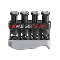 VariGrip Sport (VGSP), Adjustable Resistance, Medium, Heavy Finger, Hand Exerciser, Grip Strengthener, Extra-Wide Base, Padded fingertips, Callus Builder