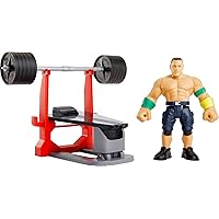 Mattel WWE John Cena Bend 'n Bash Stretching Action Figure with Accessories, 5.5-inch