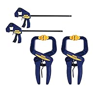 IRWIN QUICK-GRIP Clamps, 4 Piece Set with Bar Clamps, 4-1/4