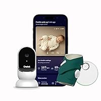 Owlet® Dream Duo Smart Baby Monitor: FDA-Cleared Dream Sock® plus Owlet Cam - Tracks & Notifies for Pulse Rate & Oxygen while viewing Baby in 1080p HD WiFi Video - Deep Sea Green
