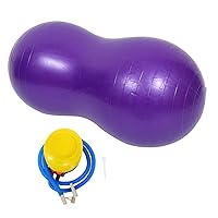 Happyyami Yoga Ball Purple PVC Roll The Ball Body Fitness
