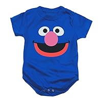 Sesame Street Grover Face Baby OnesieBaby Onesie Bodysuit, (18 mos)