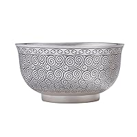 999 Sterling Silver Bowl Auspicious Cloud Pattern Silverware, Pure Silver Gift for Baby, Personalized Engraving, Complete with Gift Box. 7.44 fl.oz.us