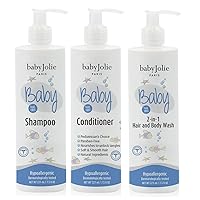 Baby Jolie Baby, Newborn Bath Set | Baby Shampoo, Baby Conditioner & Baby Body Wash Soap