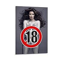LDUBAYG Kim Kardashian Famous Model Art Photo Photography Hot Girl Poster (1) Canvas Poster Bedroom Decor Office Room Decor Gift Frame-style 24x36inch(60x90cm)