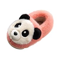 Kids Home Slippers Kids Cartoon Cotton Slippers Memory Foam Comfy House Slippers Warm Little Girls Flip Flops