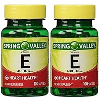 Vitamin E 400 IU, 100 Count (Pack of 2)