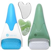 BAIMEI Ice Roller and Gua Sha Set for Ultimate Skin Rejuvenation - Green Blue