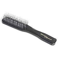 HERCULES SÄGEMANN - 8300 Deluxe Magic Brush | Hair Brush without Pulling | Hair Detangling Brush with 8 Rows for Men and Women | Colour: Black