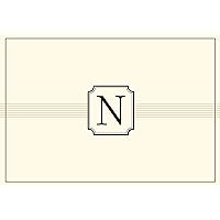 Monogram Note Cards: N (Stationery, Boxed Cards)