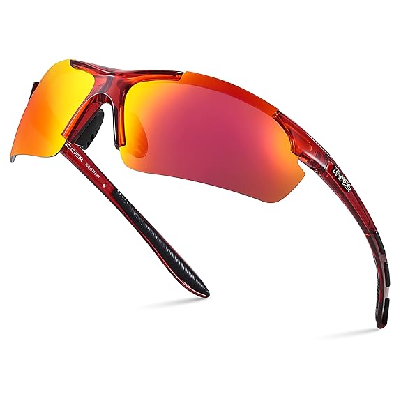  Xagger Polarized Wrap Around Sport Sunglasses for Men