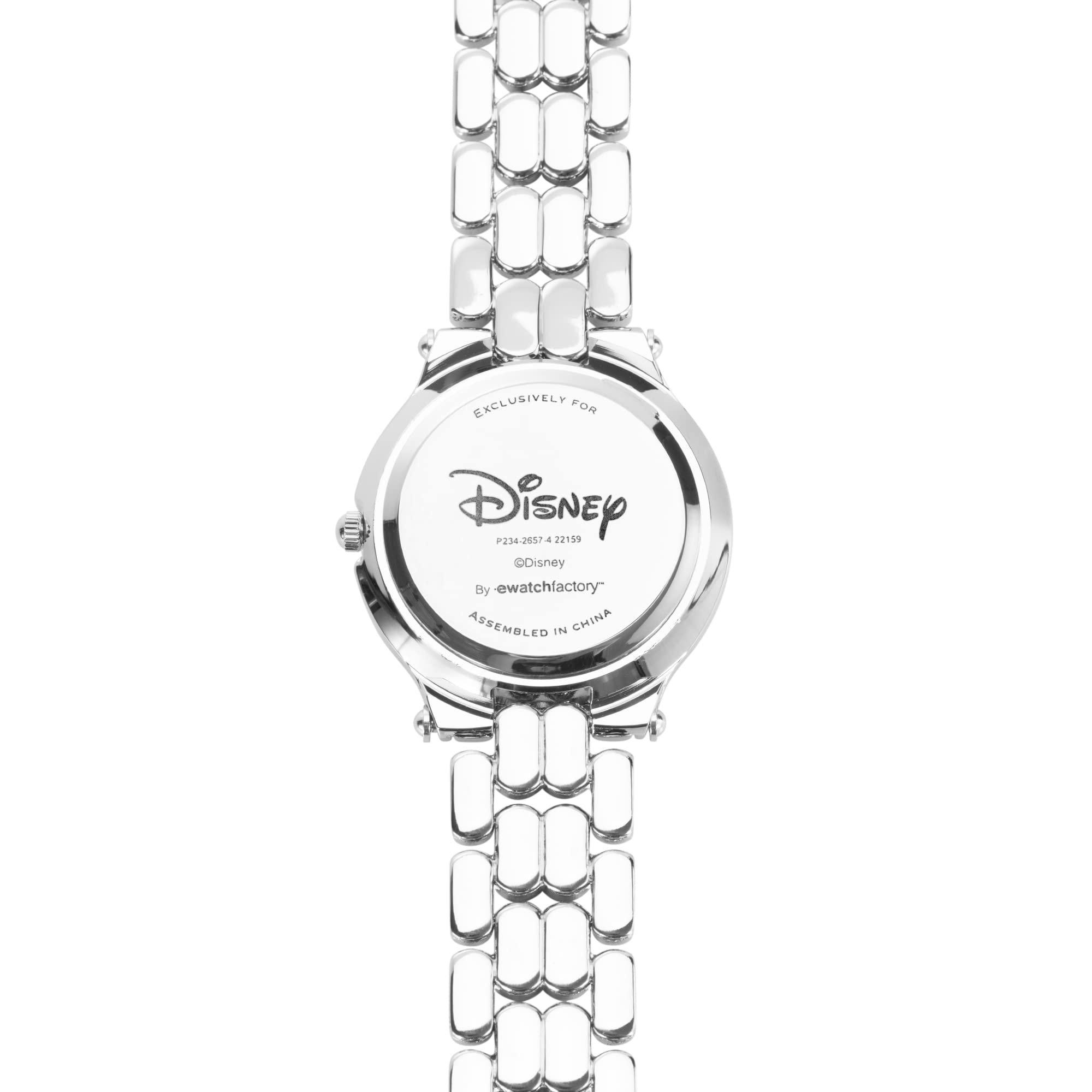 Disney Adult Round CZ Stone Analog Quartz Floating Stones Bracelet Watch