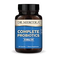 Dr. Mercola Complete Probiotics 70 Billion CFU, 30 Servings (30 Capsules), Dietary Supplement, Supports Digestive Health, Non GMO, NSF Certified