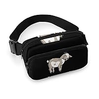Goat Fanny Pack Adjustable Bum Bag Crossbody Double Layer Waist Bag for Halloween
