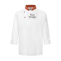 Custom Chef Coat Long Sleeve Chef Jacket for Women Hotel Kitchen Restaurant Chef Uniform