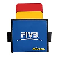 Mikasa VK Volleyball Referee Cards, Red/Yellow, Size 4