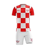 Customize Soccer Jersey Short Men Personalized Name Number Croatia National Color Football Team Uniform